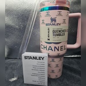 40oz CHANEL x Stanley Pink Tumbler